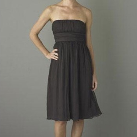 J.Crew Black Silk Chiffon Emily Strapless - Picture 6 of 16